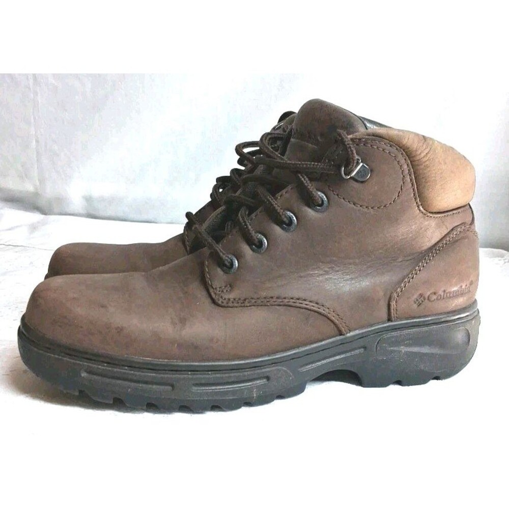 Columbia Mens 7.5 Pinedale Chukka Boots Brown Leather Streetwear Work Hiking